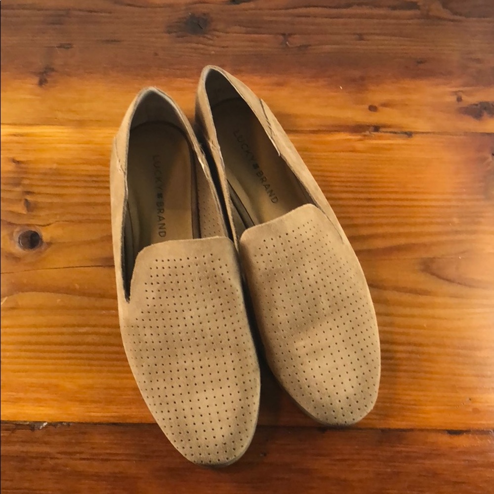 Lucky Brand Taupe Caldyn Loafers